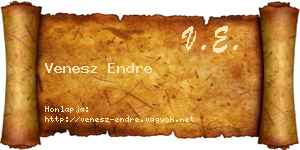 Venesz Endre névjegykártya