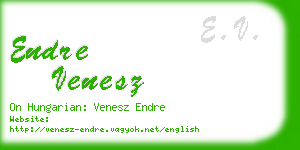endre venesz business card